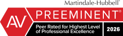 Aballí Milne Kalil, P.A. is proud to have 3 lawyers listed as AV Preeminent®, the highest peer rating standard at Martindale-Hubbell®