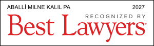 Aballi, Milne and Kalil is proud to have 2 lawyers listed in the 2027 edition of The Best Lawyers in America®.